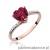 Pierścionek W050 Rubin 1,70ct różowe złoto