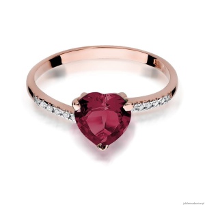Pierścionek W050 Rubin 1,70ct różowe złoto