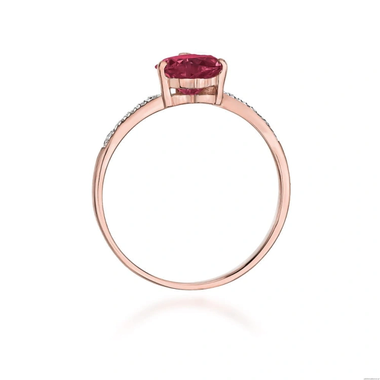 Pierścionek W050 Rubin 1,70ct różowe złoto