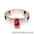 Pierścionek W078 Rubin 0,80ct różowe złoto