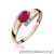 Pierścionek W119 Rubin 0,60ct różowe złoto