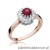 Pierścionek W284 Rubin 0,60ct różowe złoto