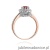 Pierścionek W284 Rubin 0,60ct różowe złoto