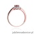 Pierścionek W304 Rubin 0,60ct różowe złoto