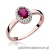 Pierścionek W330 Rubin 0,60ct różowe złoto