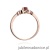 Pierścionek W414 Rubin 0,15ct różowe złoto
