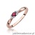 Pierścionek W428 Rubin 0,15ct różowe złoto