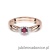 Pierścionek W428 Rubin 0,15ct różowe złoto