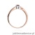Pierścionek W449 Rubin 0,15ct różowe złoto