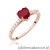 Pierścionek W486 Rubin 1,10ct różowe złoto