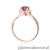 Pierścionek W538 Rubin 1,20ct różowe złoto