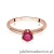 Pierścionek W557 Rubin 0,60ct różowe złoto