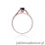Pierścionek W005 Szafir 0,70ct różowe złoto