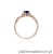 Pierścionek W019 Szafir 0,70ct różowe złoto