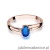 Pierścionek W068 Szafir 0,70ct różowe złoto