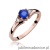 Pierścionek W0076 Szafir 0,50ct różowe złoto