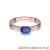 Pierścionek W077 Szafir 0,70ct różowe złoto