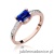 Pierścionek W105 Szafir 0,60ct różowe złoto