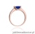 Pierścionek W105 Szafir 0,60ct różowe złoto