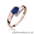 Pierścionek W119 Szafir 0,70ct różowe złoto