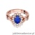 Pierścionek W182 Szafir 0,90ct różowe złoto