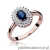 Pierścionek W303 Szafir 0,70ct różowe złoto