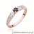Pierścionek W411 Szafir 0,10ct różowe złoto