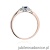 Pierścionek W428 Szafir 0,15ct różowe złoto