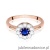 Pierścionek W529 Szafir 0,50ct różowe złoto
