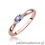 Pierścionek W428 Tanzanit 0,15ct różowe złoto