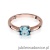 Pierścionek W003 Topaz 1,10ct różowe złoto