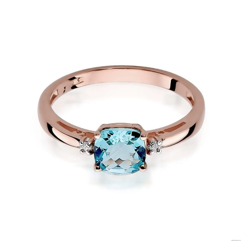Pierścionek W003 Topaz 1,10ct różowe złoto