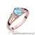 Pierścionek W005 Topaz 0,50ct różowe złoto