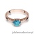 Pierścionek W006 Topaz 0,50ct różowe złoto