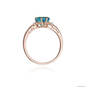 Pierścionek W012 Topaz 1,20ct różowe złoto