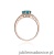 Pierścionek W012 Topaz 1,20ct różowe złoto