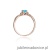 Pierścionek W019 Topaz 0,50ct różowe złoto