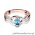 Pierścionek W028 Topaz 0,50ct różowe złoto