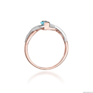 Pierścionek W028 Topaz 0,50ct różowe złoto