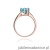 Pierścionek W031 Topaz 1,20ct różowe złoto