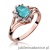 Pierścionek W037 Topaz 0,90ct różowe złoto