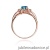 Pierścionek W037 Topaz 0,90ct różowe złoto