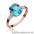 Pierścionek W038 Topaz 2,40ct różowe złoto
