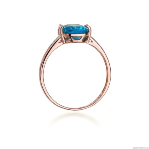 Pierścionek W038 Topaz 2,40ct różowe złoto