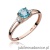 Pierścionek W039 Topaz 0,70ct różowe złoto