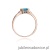 Pierścionek W040 Topaz 1,10ct różowe złoto