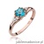 Pierścionek W044 Topaz 0,70ct różowe złoto
