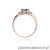 Pierścionek W044 Topaz 0,70ct różowe złoto
