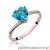 Pierścionek W050 Topaz 1,20ct różowe złoto