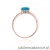 Pierścionek W050 Topaz 1,20ct różowe złoto